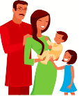 cartoon picture of family